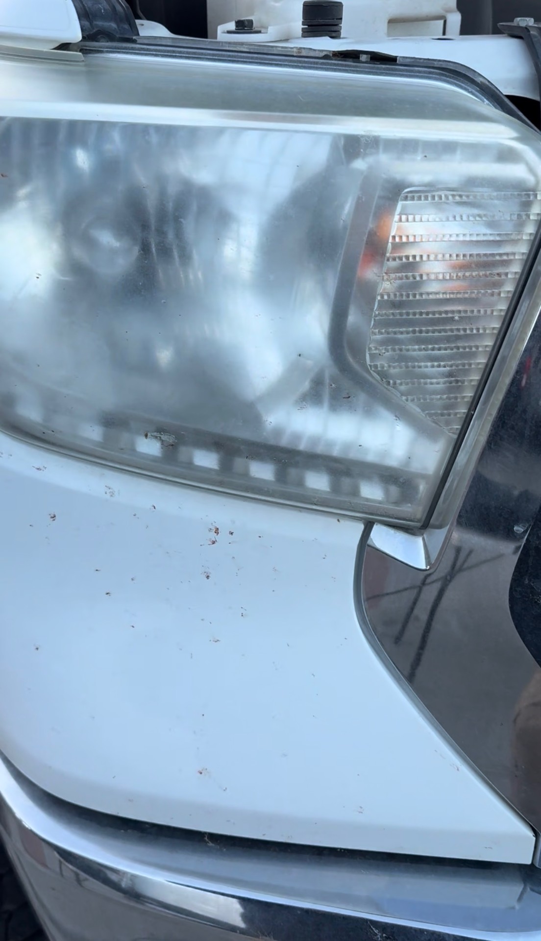 Headlights Restoration before